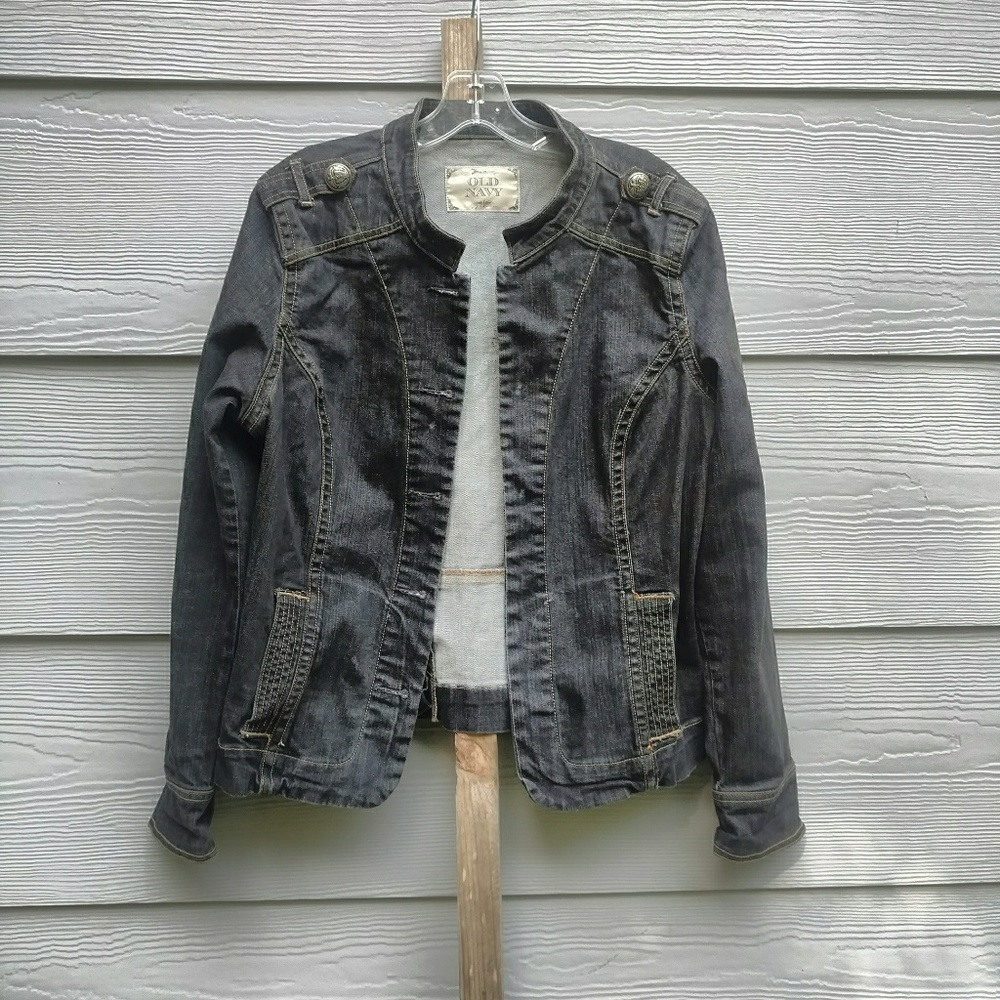 Old Navy Black denim Jean Jacket, like NEW